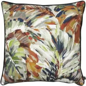 Prestigious Textiles - Palmyra 100% Cotton Piped Edge Cushion Cover, Spice, 55 x 55 Cm