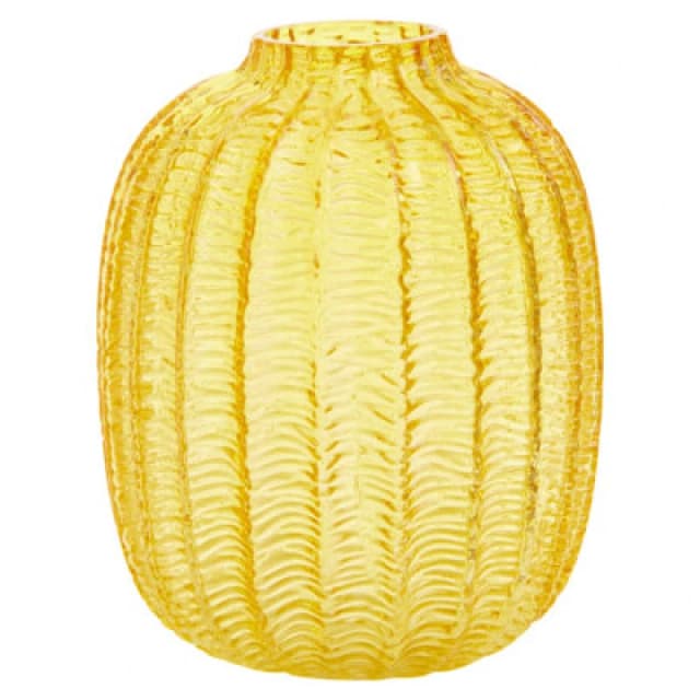 Orsina Bionda Small Yellow Glass Vase