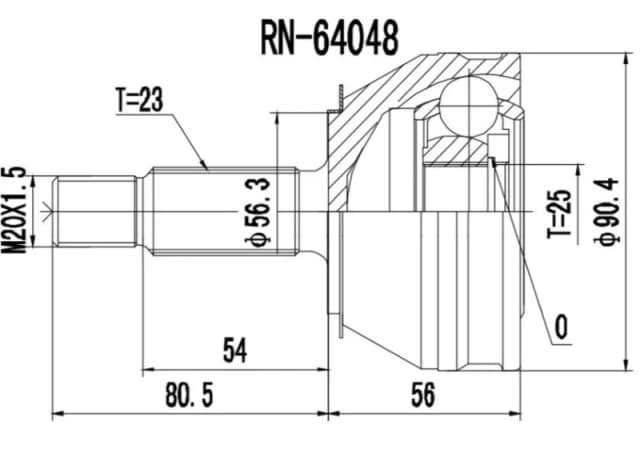 PROCARO 77-RE-060 CV Joint Joint Kit,drive shaft (5)