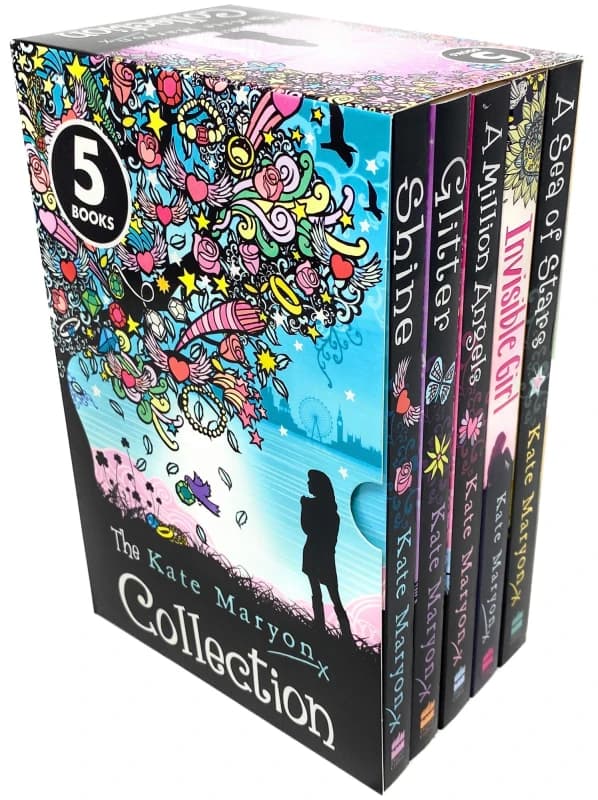 Kate Maryon Collection 5 Books Box Set (Shine, Glitter, A Million Angels, Invisible Girl & A Sea of Stars) Kate Maryon Books