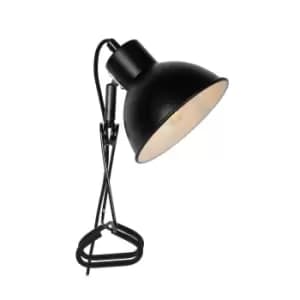 Lucide Moys Retro Clamp Lamp 1xE27 Black