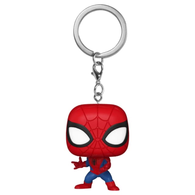 Funko Pop! Keychain: Marvel NC - Spider-Man - Marvel Comics Novelty Keyring - Collectable Mini Figure - Stocking Filler - Gift Idea - Official Merchan