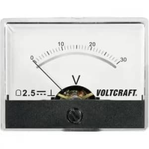 VOLTCRAFT AM-60X46/30V/DC Panel-mounted measuring device AT THE-60 X 46/60 V/DC 30 V Moving coil
