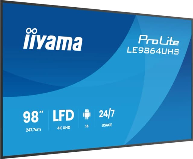 iiyama LE9864UHS-B1AG Signage Display Digital signage flat panel 2.49
