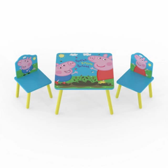 Peppa Pig Table & Chairs, Blue PPTC