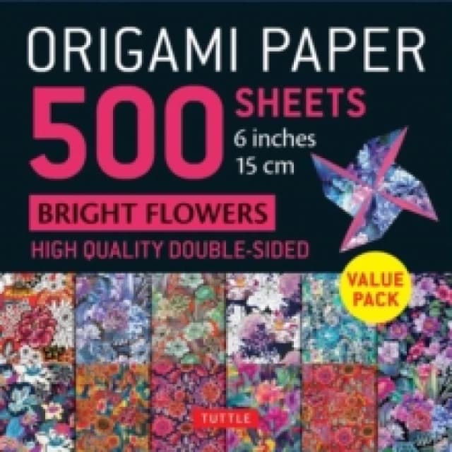 Origami Paper 500 sheets Bright Flowers 6 (15 cm). Notebook / blank book. By Tuttle Studio" Books