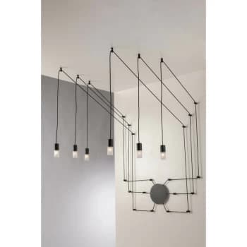 Fan Europe Lighting - Fan Europe SPIDER 6 Light Pendant Ceiling Light Anthracite 500cm