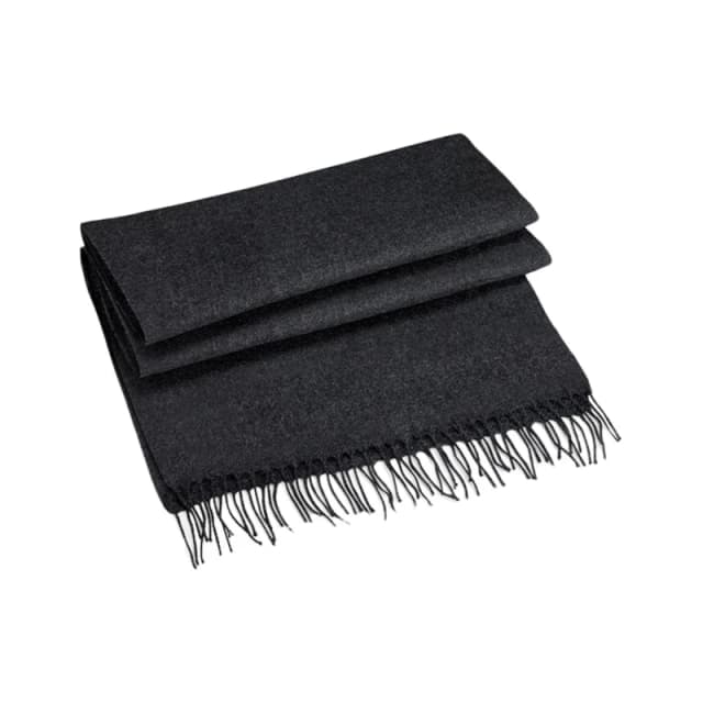 Beechfield Beechfield Men Classic Woven Oversized Scarf in Charcoal Charcoal One Size Male 5063300061107