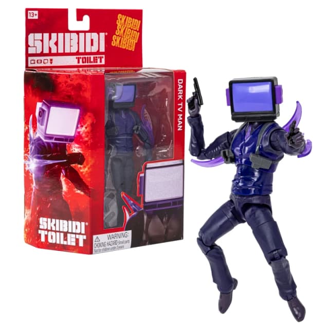 Skibidi Toilet Deluxe Figure- Dark TV Man One Colour WNCQM Unisex
