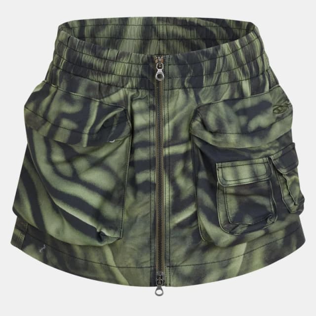 Diesel Womens Multi Pocket Cargo Skirt Multicolor female 4 (36)