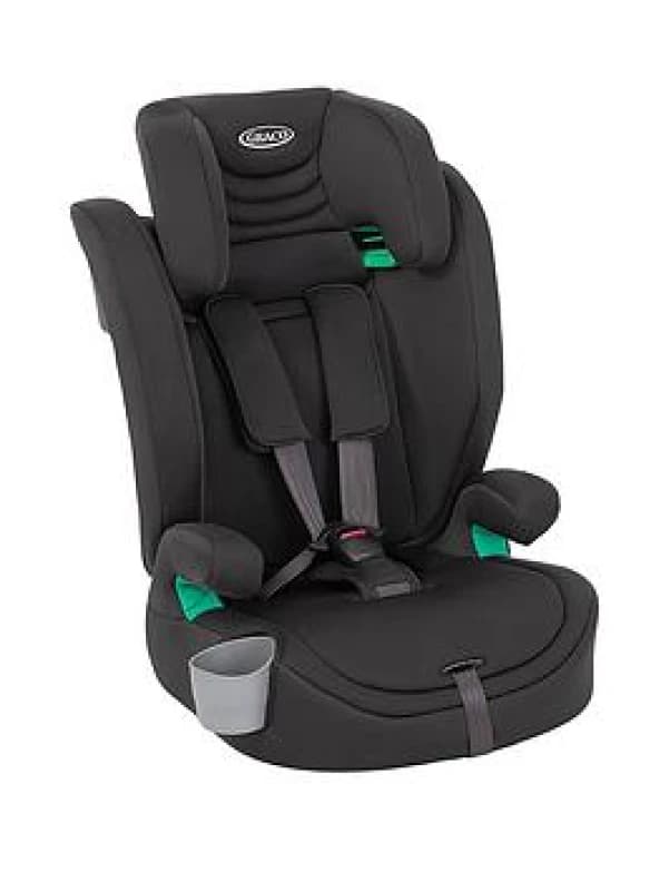 Graco Eldura R129 2-in-1 Harness Booster Car Seat - Midnight, Black GC2216AAMDN000