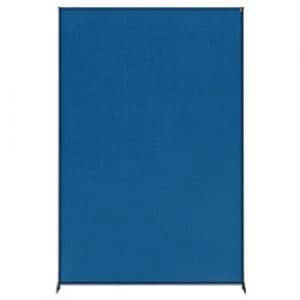 Nobo Freestanding Room Divider Screen Impression Pro 1200mm x 1800mm x 300mm Felt, Metal Blue