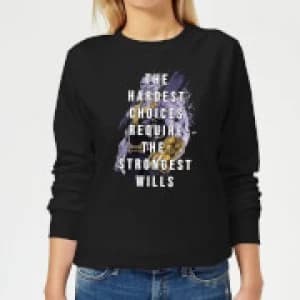 Avengers The Strongest Will Womens Sweatshirt - Black
