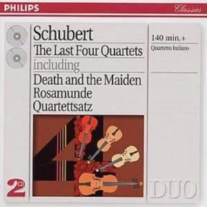 Schubert The Last Four Quartets Quarteto Italiano by Franz Schubert CD Album