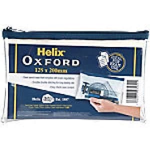 OXFORD Pencil Case PVC 20 x 12.5cm Clear