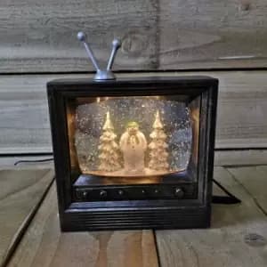 Battery Operated 21cm Water Spinner Retro tv The Snowman Collection