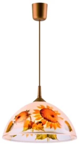 Dome Pendants Sunflowers, 1x E27