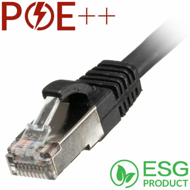 Cablenet Cablenet 3m Cat6a RJ45 Black S/FTP LSOH 26AWG Snagless Booted Patch Lead (PK 100) 65-6030B