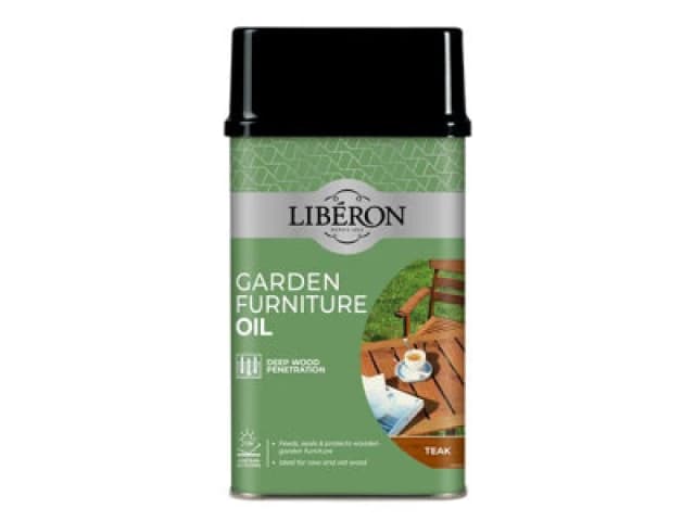 Liberon 126171 Garden Furniture Oil Teak 500Ml Lib126171