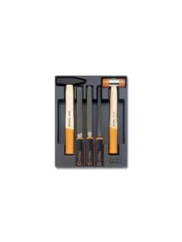 Beta Tools T231 5pc Hammer & File Set in Hard Tray for Roller Cabs 024240231