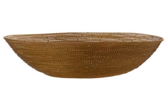 Premier Housewares Hege 5cm Wire Decorative Bowl Gold