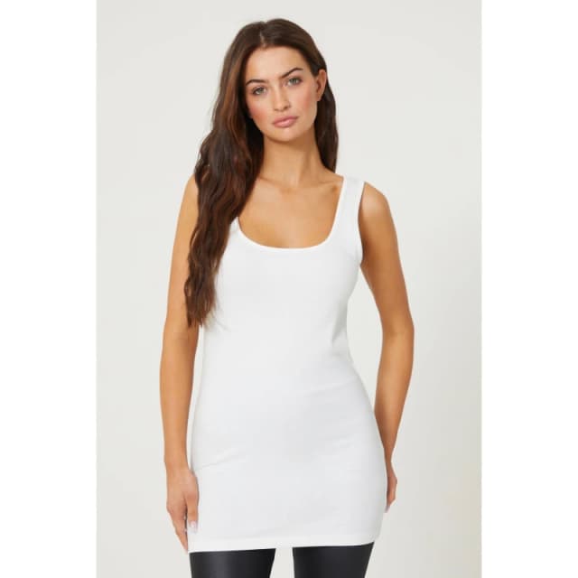 Be You Longline Vest - White White 10