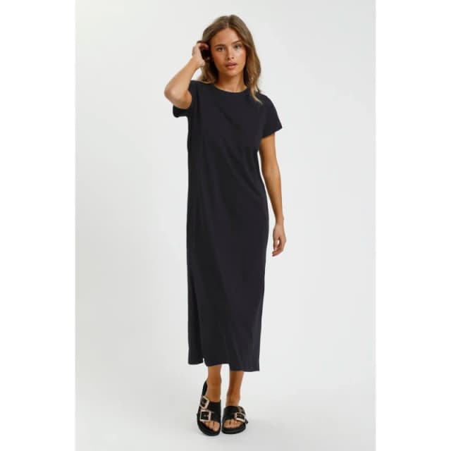 Kaffe Womens t-shirt dress KAFFE Celina Noir Female S