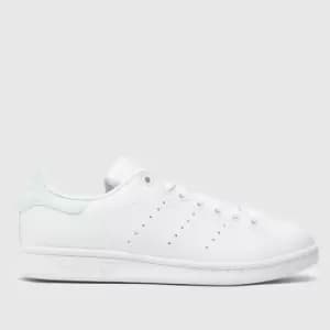 adidas stan smith trainers in white & green