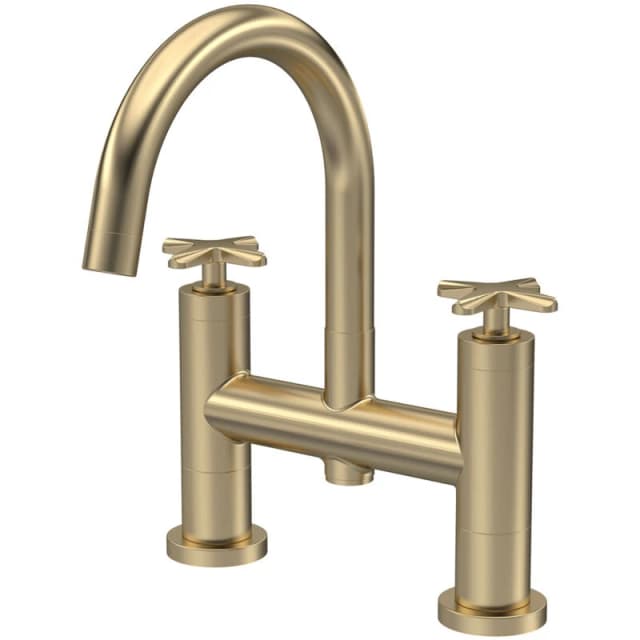 Aztec Bath Filler Tap Brass