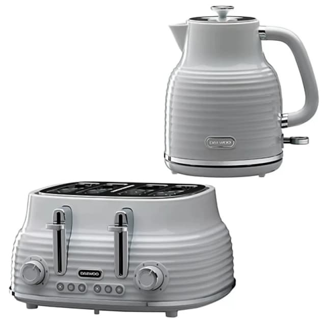 Daewoo SDA2565GE Sienna Cordless Jug Kettle and 4 Slice Toaster