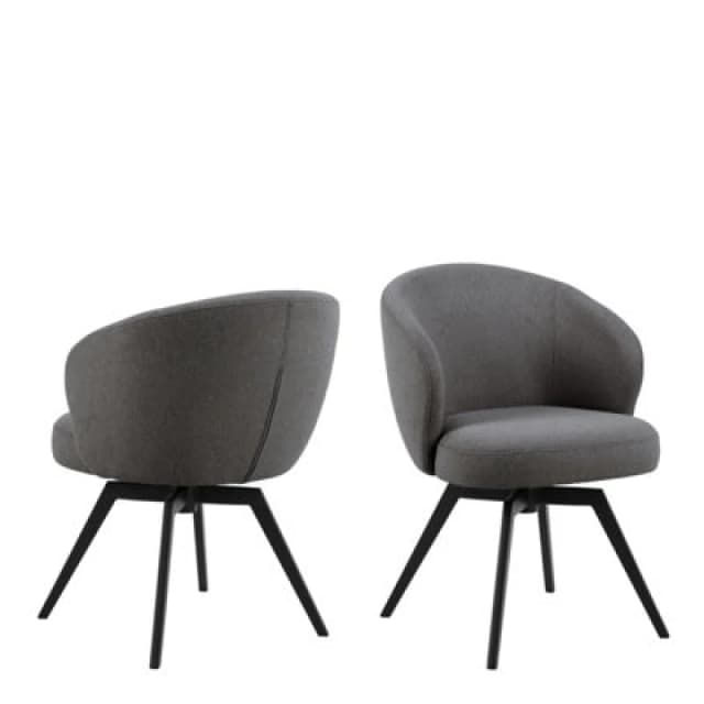 Furniture To Go Darlene Dining Chair With Armrest And Swivel Function In Grey