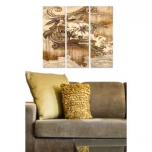 MDF181629527 Multicolor Decorative MDF Painting (3 Pieces)