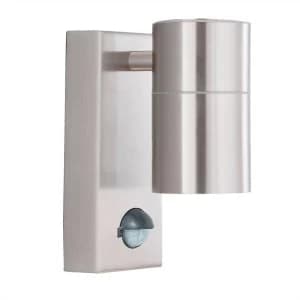 1 Light Wall Light Stainless Steel IP44, GU10