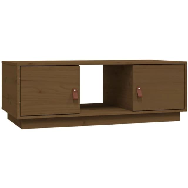 Vidaxl Coffee Table Honey Brown 100X50X35cm Solid Wood Pine, Brown 818268