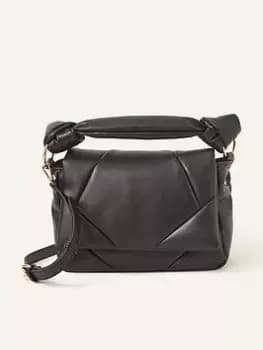 Accessorize Quilted Handheld Cross Body, Black, Women