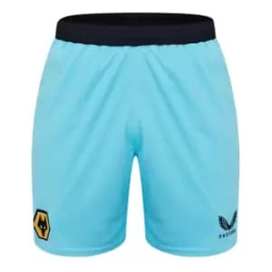 Castore Wolves Third Goalkeeper Shorts Mens - Blue