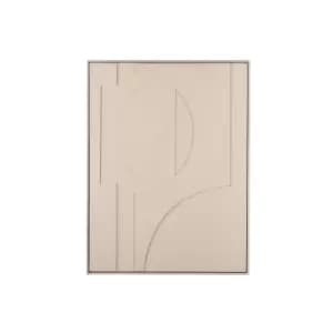 82 x 62cm Red Abstract Framed Art