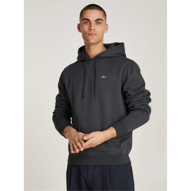 Tommy Jeans Regular Flag Pullover Hoodie New Charcoal XXL