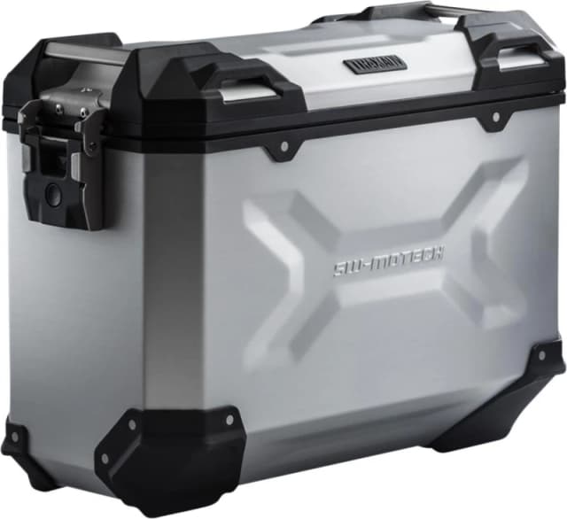 ALK.00.733.11000L/S - SW Motech TRAX Adventure Hard Pannier Case For Voge Adventure 650 DSX 2021-2024 Left - Silver Anodized/Silver ALK.00.733.11000L/