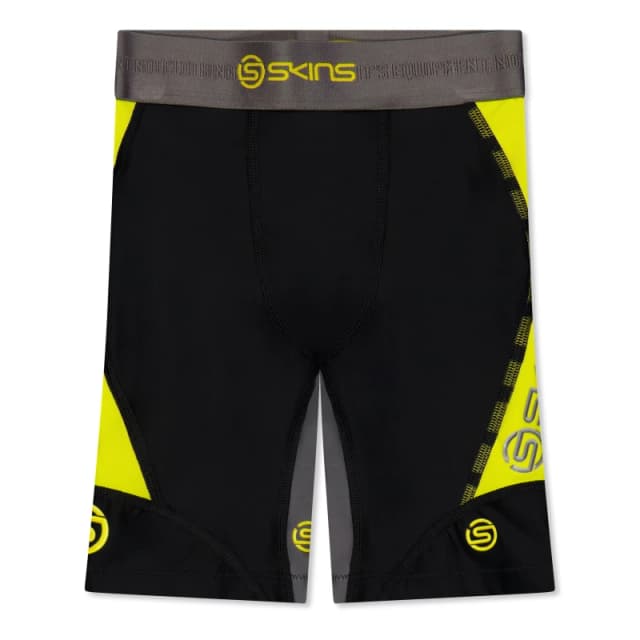 Skins Dnamic Half Juniors Black unisex 7-8 (S)