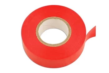 Red PVC Insulation Tape 19mm x 20m Pk 10 Connect 30380