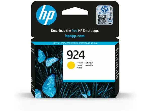 HP 924 Yellow Ink Cartridge - 4K0U5NE (Original)