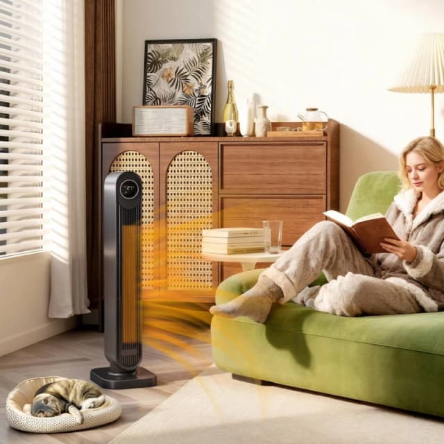 HOMCOM HOMCOM 2000W Ceramic Electric Heater, Space Heater with Fan, Timer, Remote in Black One Size Unisex 5063603778290