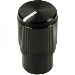 Control knob Black x H 10.7mm x 19mm Cliff