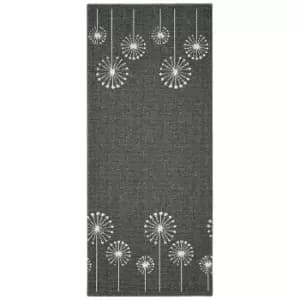 Geneva Washable Runner - Lead & Sugar - 67x180cm