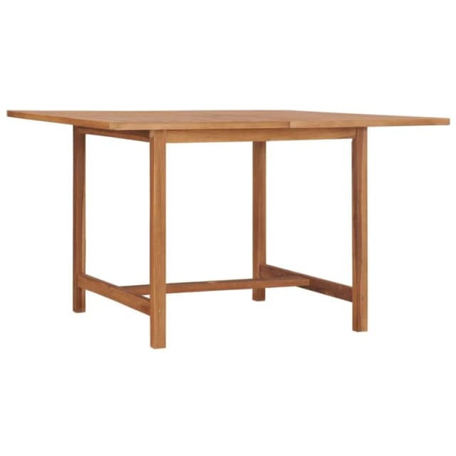 VIDAXL Garden Dining Table 110x110x75cm Solid Wood Teak vidaXL 8720286817155