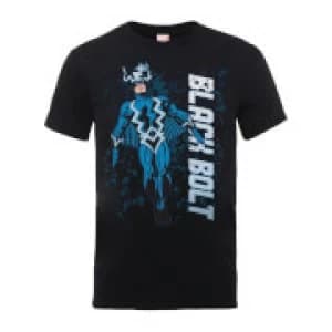 Marvel Comics Black Bolt Mens Black T-Shirt - L - Black