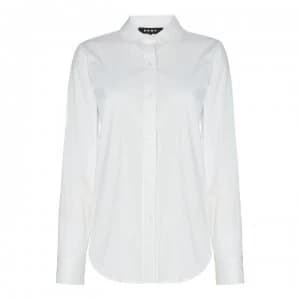 DKNY Poplin Button Shirt - White