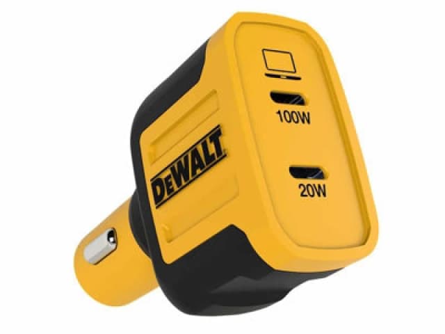 DEWALT 141 0484 Dwg 2-Port Pps Pd Car Charger 120W Dwt1410484