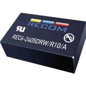 RECOM REC6 0505SRWR10A REC6 0505SRWR10A 6W DCDC Converter REC6 0505SRWR10A 4.5 9 Vdc 5 Vdc 1 A 6 W